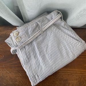 American Eagle Striped Tapered Cotton Pants